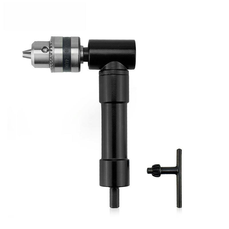 Насадка для сверления под прямым углом с трехкулачковым патроном, 90-градусный пробивной инструмент