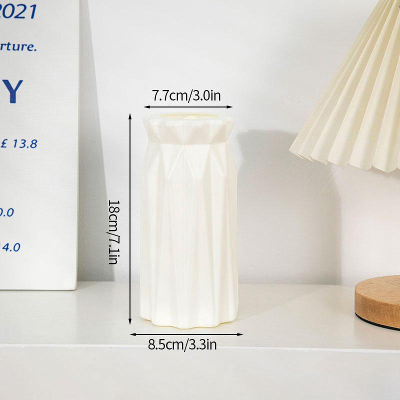 Ваза для цветов в скандинавском стиле, имитация керамического пластикового цветочного горшка, бутылка для хранения цветов, гостиная, современные украшения для дома, украшения