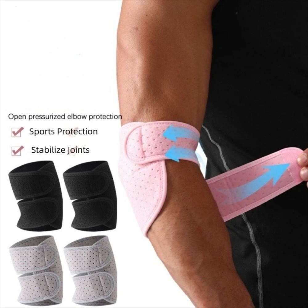 Double Strap Elbow Support Brace Breathable Elbow Compression Sleeves Women