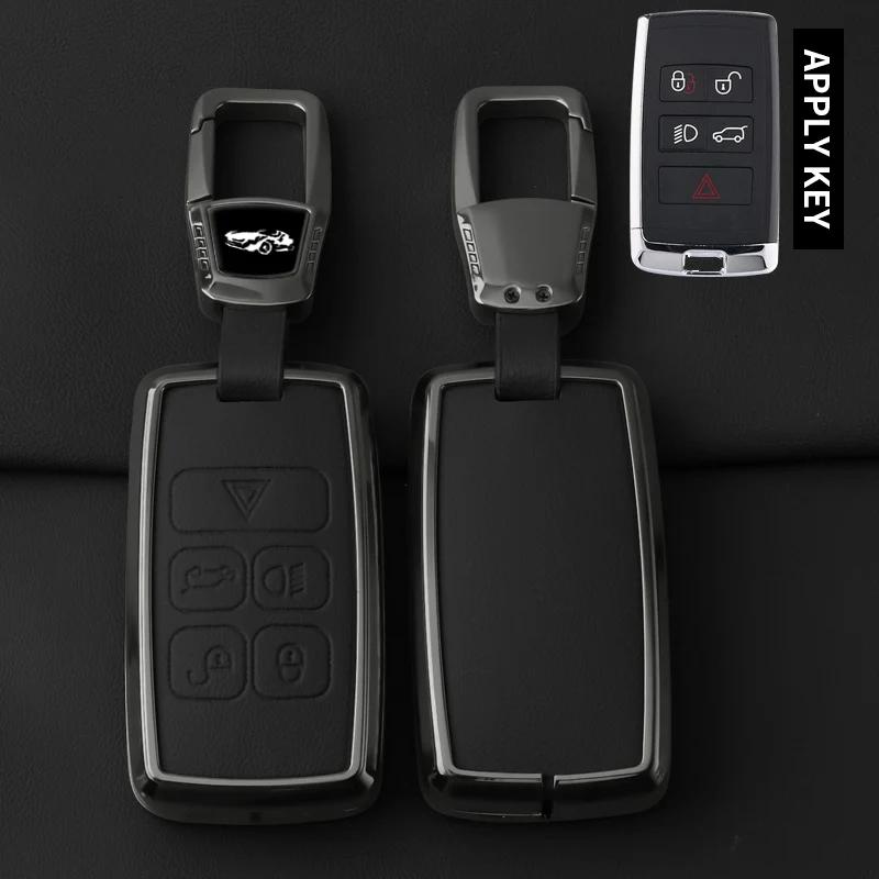 Interior Mouldings Car Zinc Alloy Key Case Cover Shell For Land Rover Range Rover Discoverry 5 Sport Evoque For JAGUAR XE XF XJ