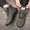 HOHO FAIR Зимняя обувь, мужские непромокаемые зимние ботинки, плюшевая теплая зимняя обувь с защитой от неба, мужская большая маленькая зимняя спортивная обувь