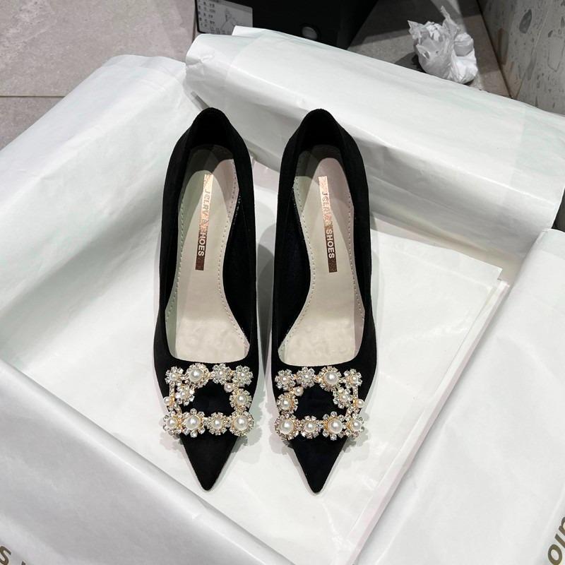Модные новые стильные модные женские туфли со стразами, дизайнерские роскошные сексуальные туфли с острыми каблуками, элегантные удобные простые туфли для вечеринки, женские туфли-лодочки