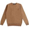 Polo Solid Color Pullover Crew Neck Long Sleeve Sweatshirt Men Sweatshirt Khaki 710810846-028