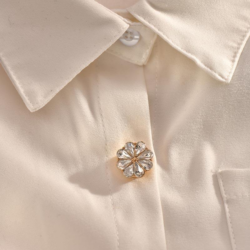 2 шт. Стразы пуговицы крышка цветок рукав пуговицы крышка без шитья мгновенный зажим пуговицы украшения для платья костюм смокинг рубашка смокинг аксессуары
