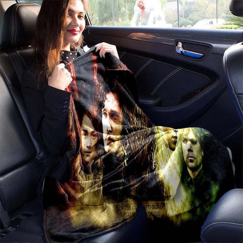 Game of Thrones Poster Print Wall Art DecorPrint Blanket, Soft Blanket For Sofa Office Bed And Travelling Daughter Birthday Gift esj321