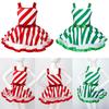 Girls Christmas Dance Costumes Sleeveless Striped Sequins Leotard Tutu Dress Costume