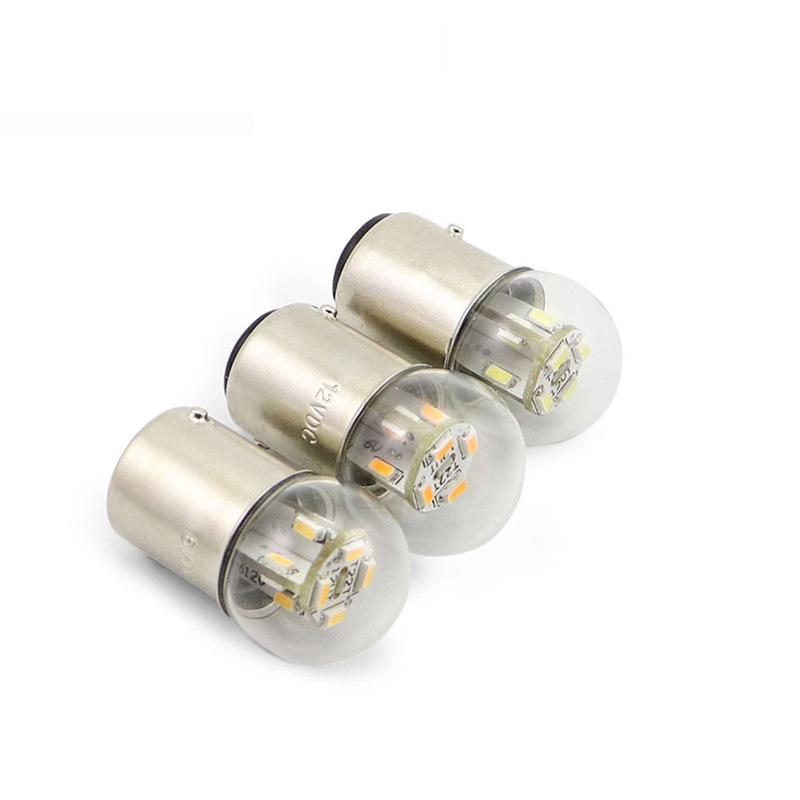 4 шт. 6В Светодиодные фонари для мотоцикла G18 R5w R10W 12В 24В 48В Автомобильные лампы Сигнальная лампа для оборудования Светодиодные чипы SMD 3014