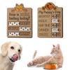 Напоминание о кормлении питомца Деревянная доска для отслеживания задач собаки Деревенский контрольный список ухода за питомцем Журнал чувств кошек Подарок для владельцев собак и кошек