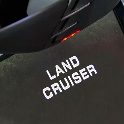 Совместимые с Land Cruiser 250 Автомобильные приветственные огни в двери с логотипом, светодиодные, высокая яркость, простые для Land Cruiser, Огни, Проекция, Лампы, Установка,