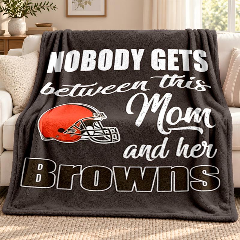 Cleveland Browns blanket Flannel Blanket Soft Cozy Plush Throw for Sofa Bed Lightweight Home Decoration Outdoor camping