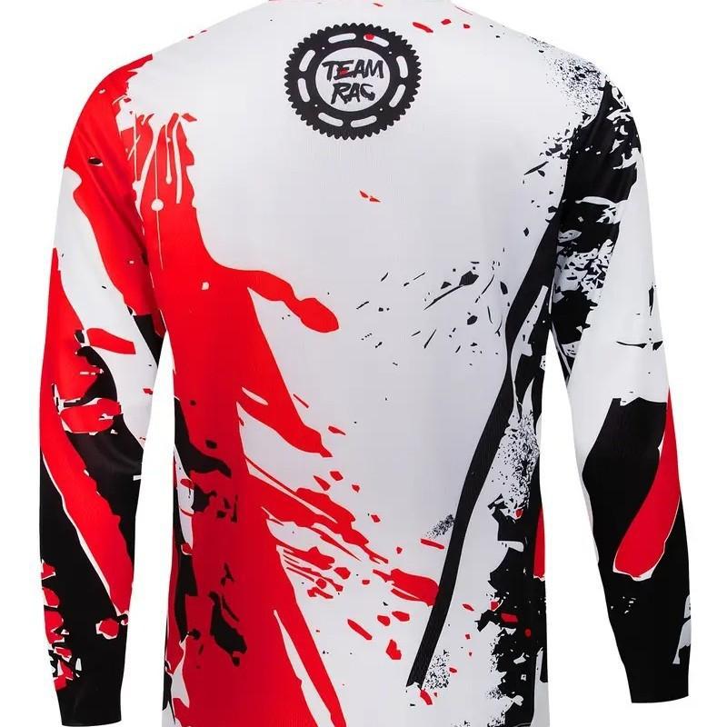Mens Long Sleeve Quick Dry Cycling T-Shirt Mountain Bike Off-Road Riding Winter
