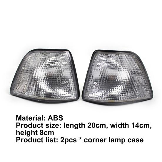 2Pcs Corner Light ABS Fine Workmanship Replacement Housing Left Right Turn Signal
