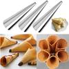 23Pcs Croissant Molds Stainless Steel Round Tube Cone Tube Breads Mould Dessert Baking Tools Household Kitchen Bakery Gadgets