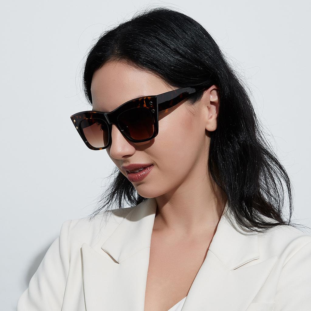 Очки, ретро 95158 квадратная большая оправа постепенно меняющаяся оправа цветные солнцезащитные очки женские солнцезащитные очки модные мужские