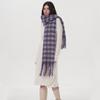 New Warm and Thickened Soft Waxy Women's Imitation Cashmere Plaid Scarf Autumn and Winter Temperament Scarf Shawl