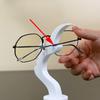 1pc Unique Curved Eyeglass Holder Stand Secure & Artistic Storage Solution Elevate Desk or Nightstand Decor Practical Minimalist