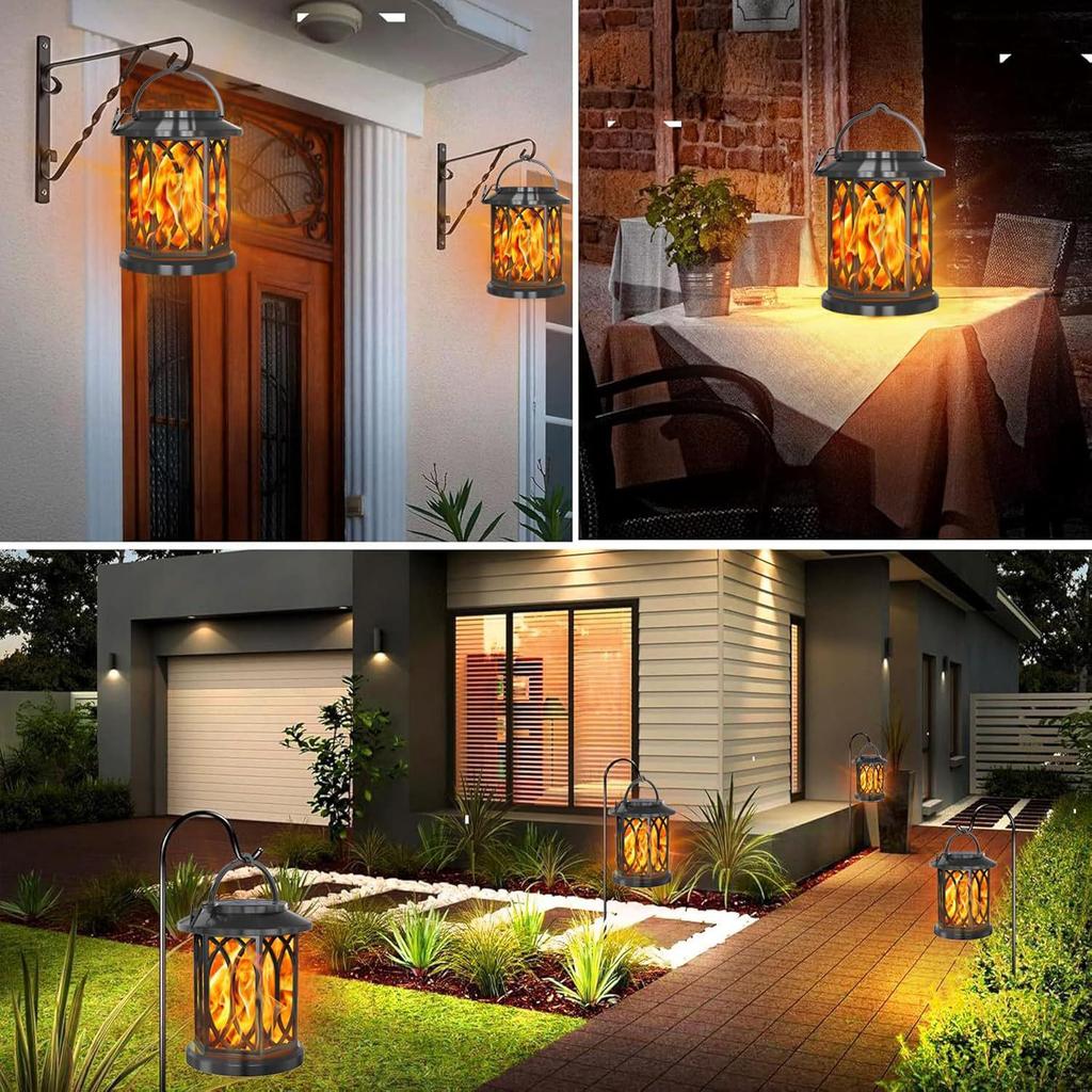 High-Power Solar Flame Lantern for Outdoors – Versatile Street, Courtyard, and Landscape Lighting