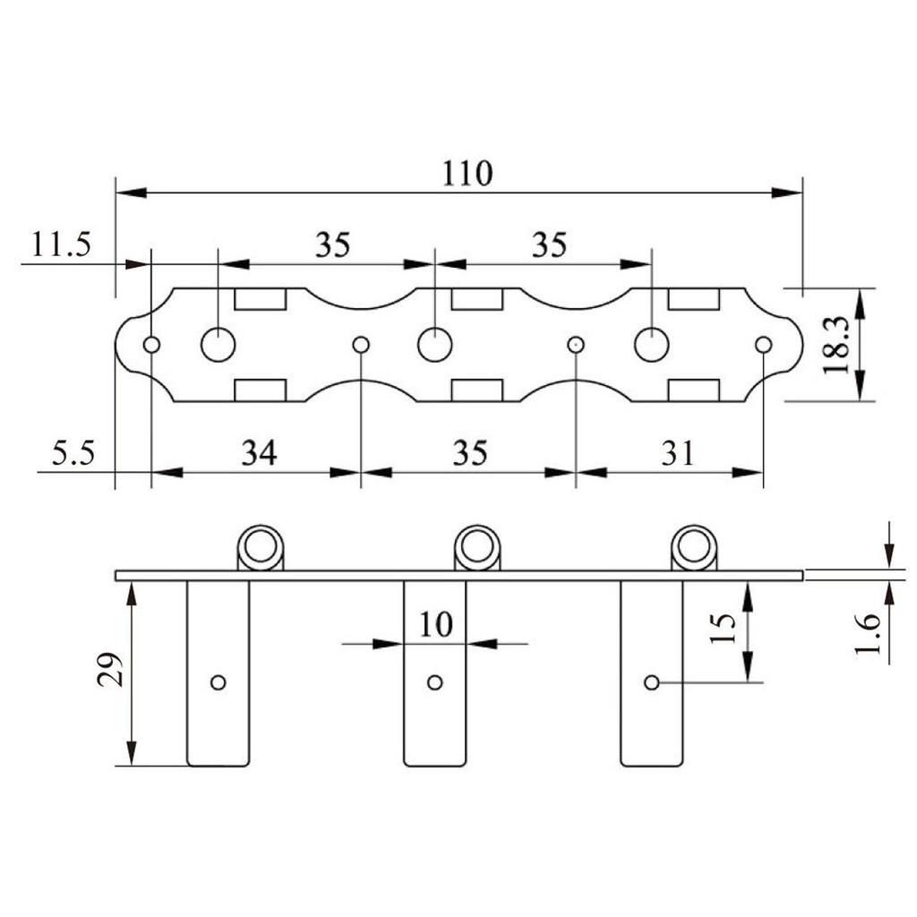 Kikutani Колки для гитары с нейлоновыми струнами, тройные, 1 комплект, 35 мм, струны, рядные, (Лево право), Золото, GM-35SG