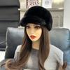 Плюшевая кепка рыбака Толстая меховая шапка Осень Зима Натуральная теплая Женская модная шляпа Наушники Складная портативная теплая дышащая Модная женская