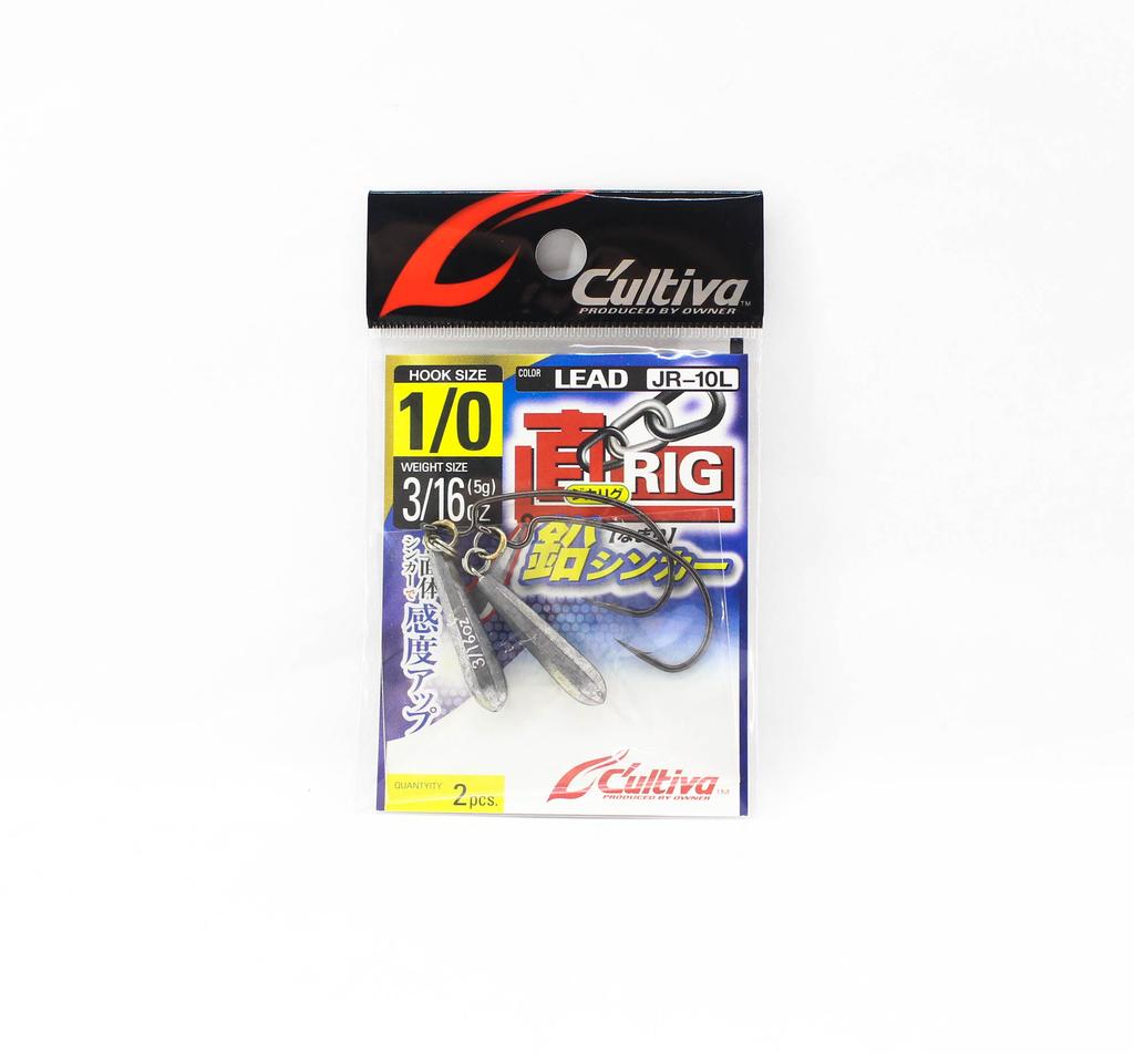 Sale Owner JR-10L Jika Rig Sinker Worm Hook 3/16 Oz Size 1/0 (5640)