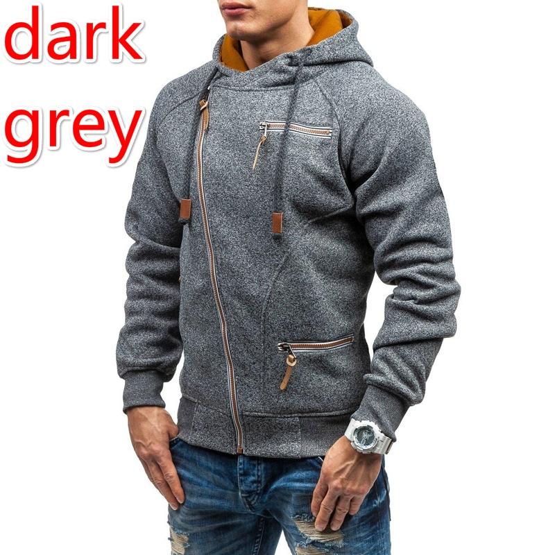 Модный мужской свитер с капюшоном с длинным рукавом на молнии, осеннее пальто, мужские хлопковые спортивные толстовки, верхняя одежда