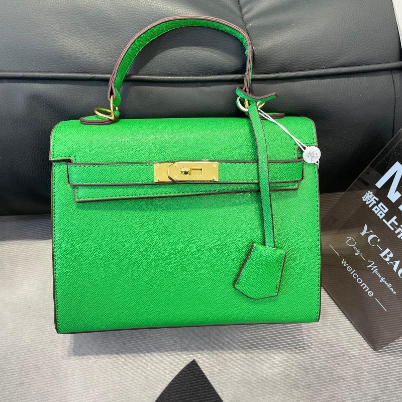 Orange Kelly Portable Platinum Bag New Retro Fashion Women's Second Generation Mini Kelly Light Luxury