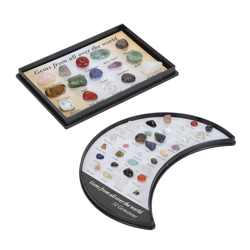 Rock Stone Colletction Kit for Kids Exquisite Science Classroom Rocks and Minerals Collection Minera