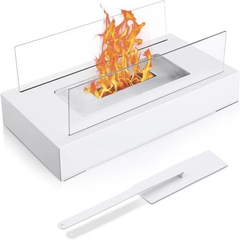Safer Tabletop Fire Pit Smokeless Portable Smores Maker Small Ethanol Fireplace Housewarming