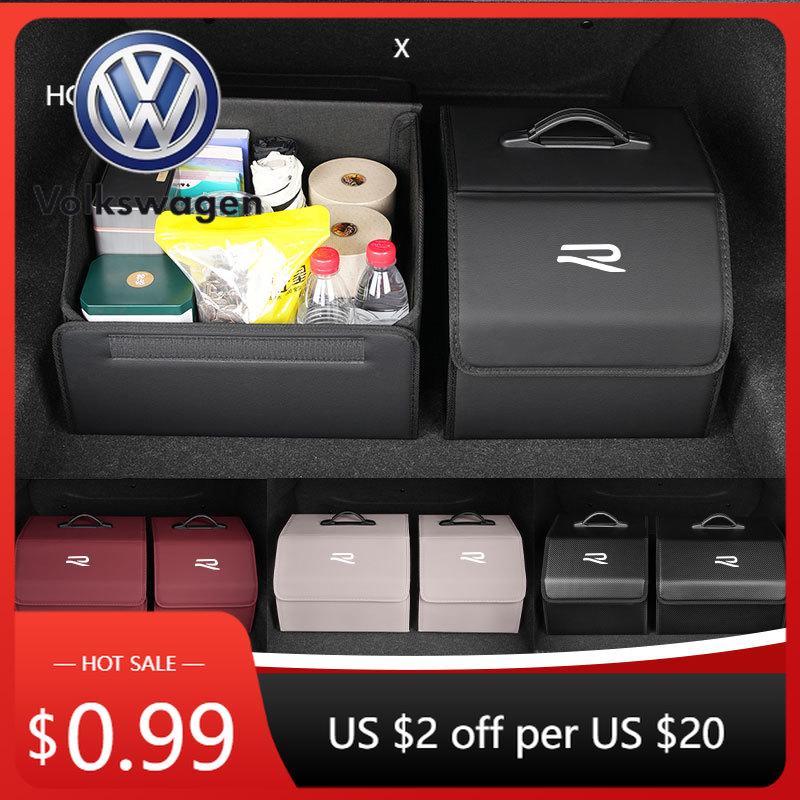 2026 Hot VOLKSWAGEN For Volkswagen VW Car Trunk Storage Box Foldable Large Capacity Trunk Organiser Golf 4 5 6 7 GTI Tiguan Pass zk4
