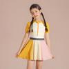 Girls One Piece Swimsuit With Skirt And Goggles Set Summer Beach Spring Swimwear For Big Kids