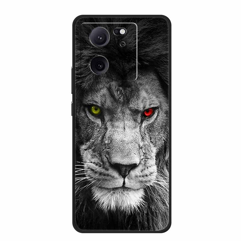 Роскошный Чехол для Телефона для Xiaomi 13T 6.67" Силиконовый ТПУ Мягкая Задняя Крышка Xiaomi 13T Модный Funda Животное Coque Космическое Пространство Животные Чехлы