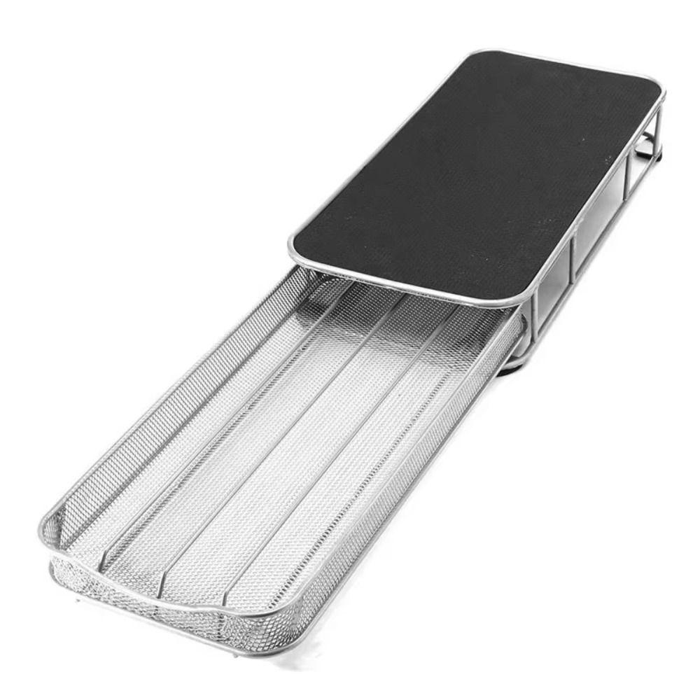 Metal Coffee Capsule Display Rack Large Capacity Black Coffee Pod Holder Anti-Slip Pull-Out Coffee Capsule Holder Cafe Shop