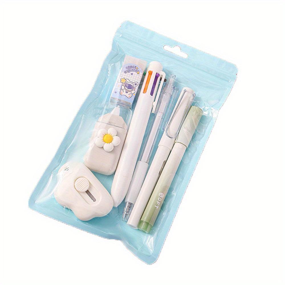 7-in-1 Stationery Set Birthday Present Back To School Gift Correction Tape Students Prize School Office Ball-point Pen Students