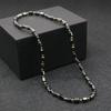 Simple Classic Health Energy Healing Therapy Beaded Magnetic Hematite Necklace for Men and Women Jewelry