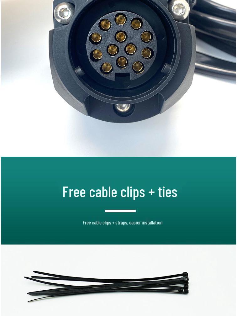 08-23 X-Trail Жгут проводов для прицепа и сборка разъема заднего фонаря для автодома