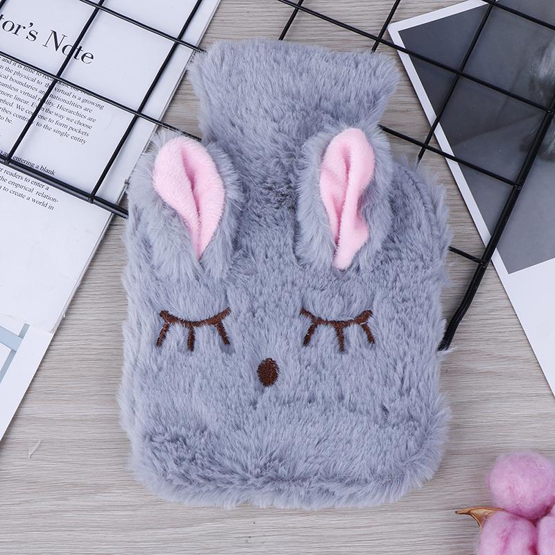 Cute PVC Relief Stress Pain Hot Water Bottle Bag Soft Reusable Hand Warmer