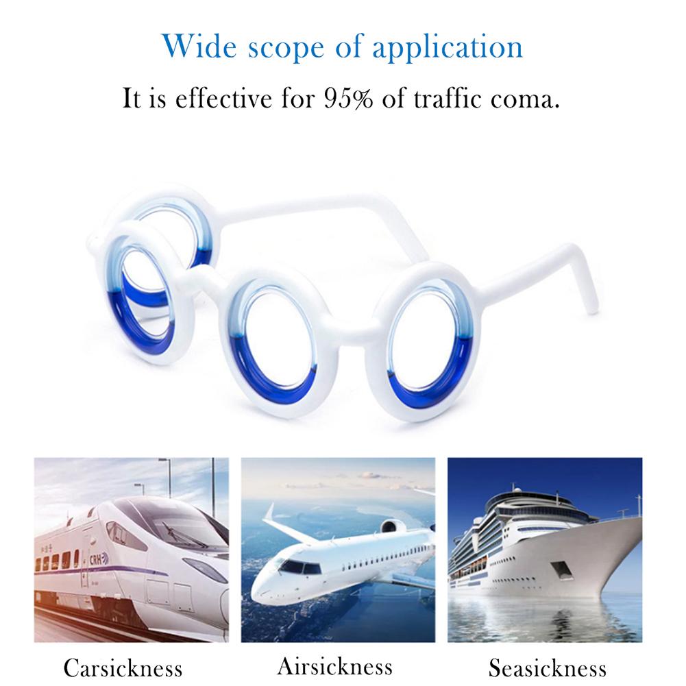Anti Vertigo Glasses Without Lens Car Sickness Glasses Detachable Lightweight Anti-Motion Vomit Cruise Ship Anti-Nausea Eyewear