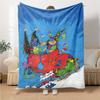 Christmas Sleigh Presents Trees Blanket Soft Throw Blanket For Home Bedroom Bed Sofa Travel Office Solid Christmas Blanket