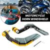 1 Pair Motorcycle Hand Guard with Windshield CNC Aluminum Universal 22MM Handlebar Hand Protector Motorbike Dirt Bike Scooter Modification Accessories
