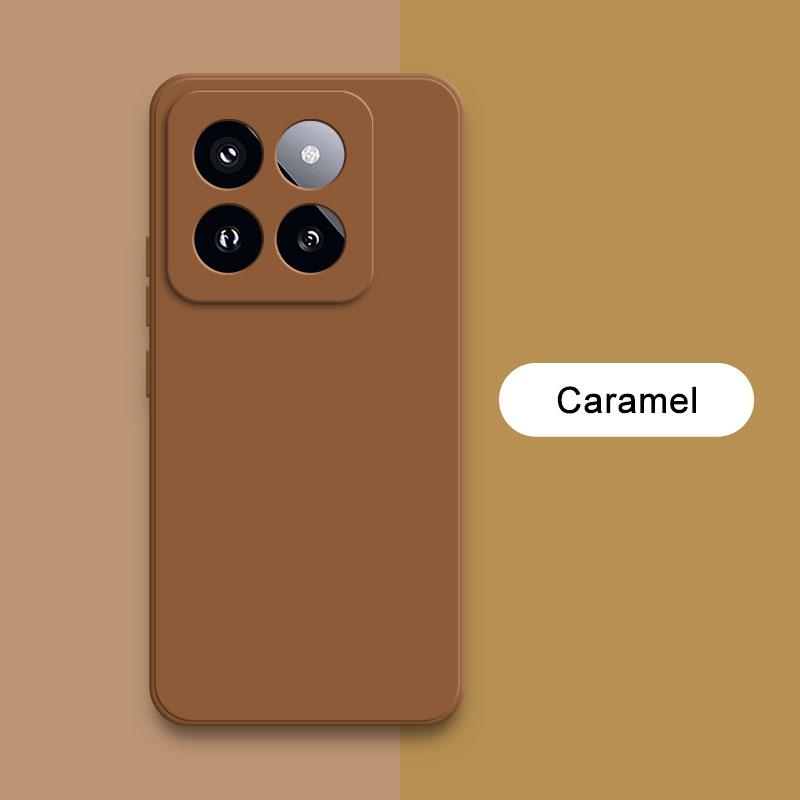 Square Liquid Silicone Case Cover for Xiaomi Mi 14 Pro Soft Waterproof Mobile Phone Armor Xiaomi14 Mi14 14Pro Luxury Accessories