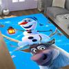 Frozen Olaf Cartoon Theme Non-Slip Rug - Made of polyester, suitable for home décor, bedrooms, living rooms, entryways, and studios.