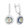 Серебряные серьги с мистик топазом 5.713ct (2122005)
