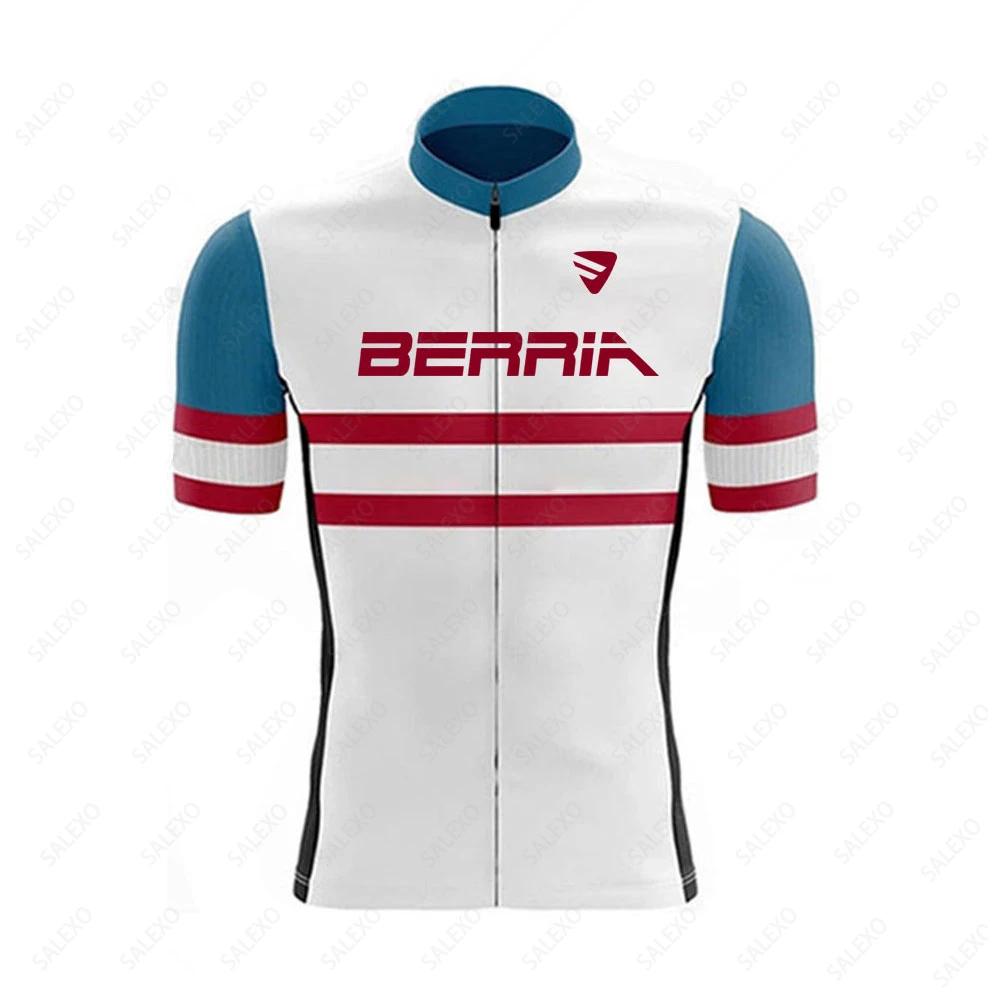 BERRIA Team Cycling Jersey Sets Summer Short Sleeve Mens Road Racing Bike Clothing Airproof MTB Bib Suit Ropa Ciclismo
