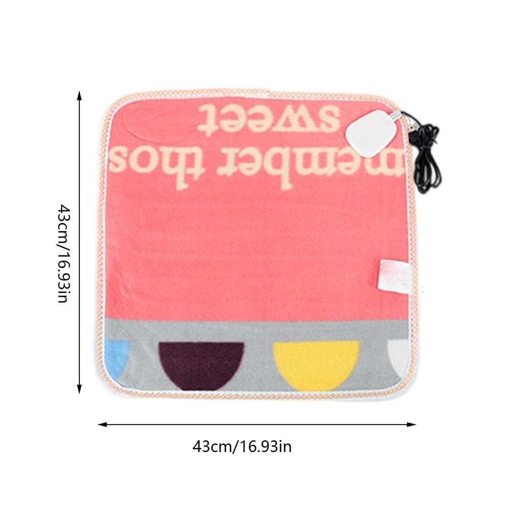 USB-обогреваемая подушка на сиденье для зимы, дома, работы, отдыха, на открытом воздухе, кемпинга, рыбалки, пикника, концертов, трибун, спорта