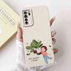 Для Huawei Nova 7 SE CDY-AN00 Мягкий Силиконовый Модный Чехол с Цветами Для Huawei Nova7 SE Nova 7se 6.5" Милый Мультяшный Защитный Бампер