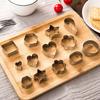 30Pcs Cookie Mold Stainless Steel Sugar Biscuit Press Stamp Embosser Cookie Cutter Fondant Cake Mold Pastry Baking Accesories