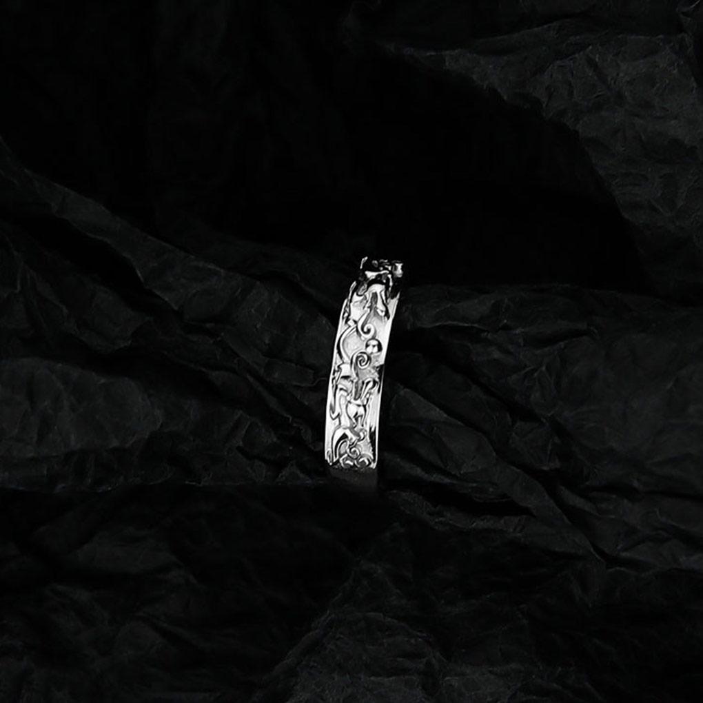 Мужское кольцо Металлические кольца с открытием Декор Парень Мода Регулируемые украшения для свиданий Вечеринок Украшения Аксессуар