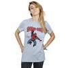 Marvel Womens/Ladies Spider-Man Leap Cotton Boyfriend T-Shirt