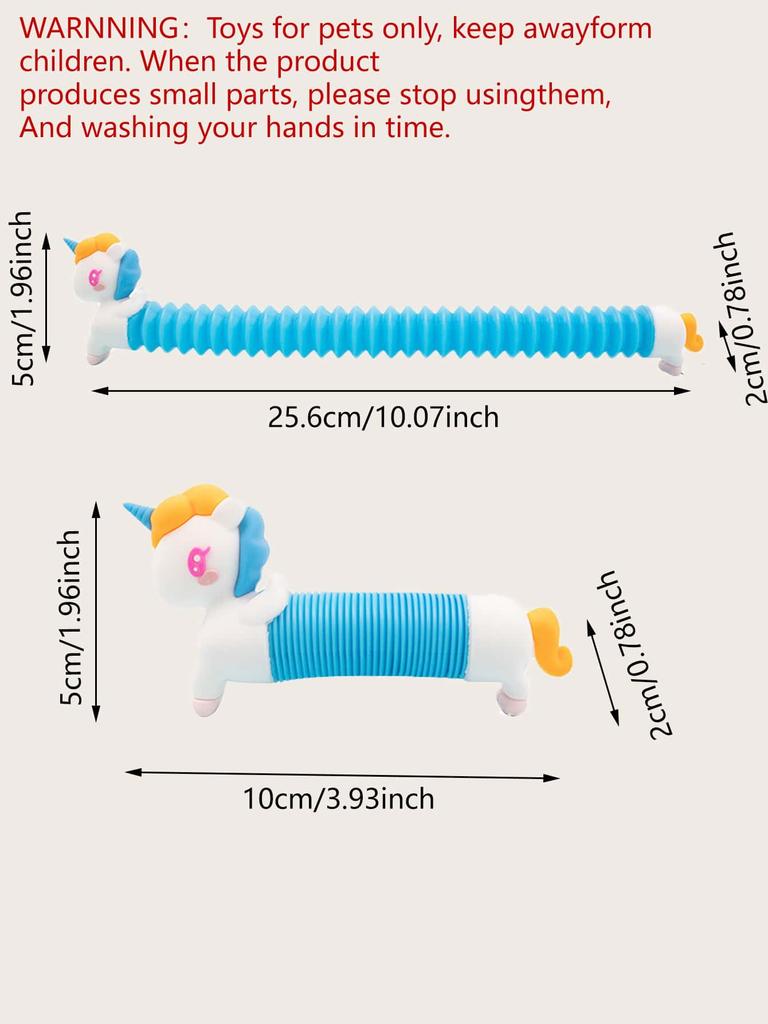 1 шт. - Телескопическая трубка-единорог для снятия стресса и развития креативности, универсальная вентиляция, игрушка для дразнения кошек, цвет трубки случайный
