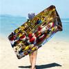 1Pc Happy Minions Holiday Wreath Beach Towel Microfiber Beach Towel Thin Absorbent For Beach Swimming Yoga Bath Sports